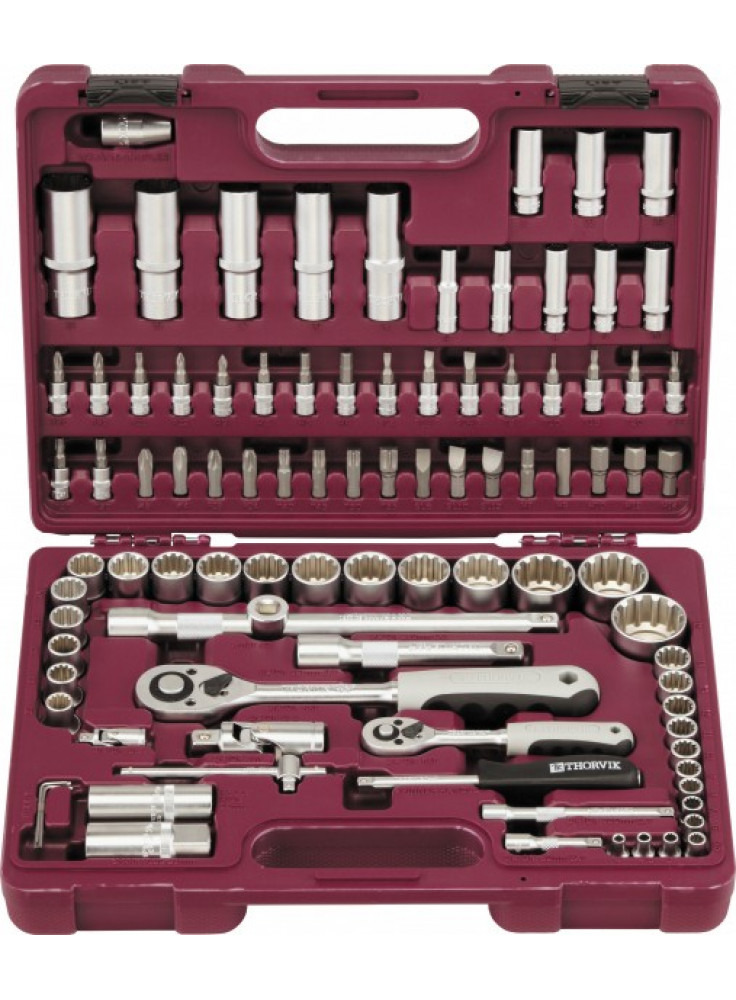 Набор инструмента универсальный 1/4", 1/2"DR с головками торцевыми MultiProf (94 пред.+ мр)
