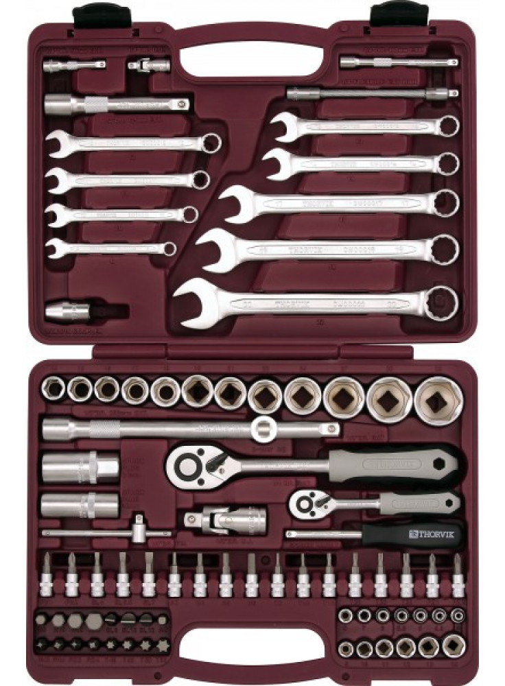 Набор инструмента универсальный 1/4", 1/2"DR (82 пред.)
